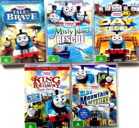 THOMAS THE TANK Engine & Friends Movies ABC Kids DVDs lot 5x Region 4 £ ...