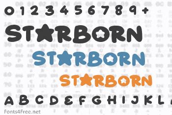 Starborn Font Download - Fonts4Free