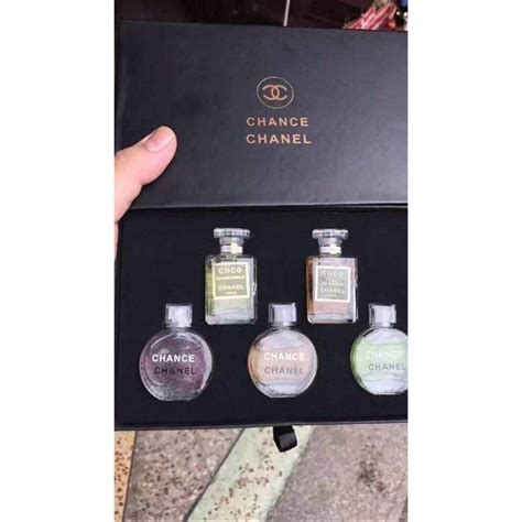 Chanel 5 in 1 Perfume Travel Set Chance and Coco Mademoiselle- RARE