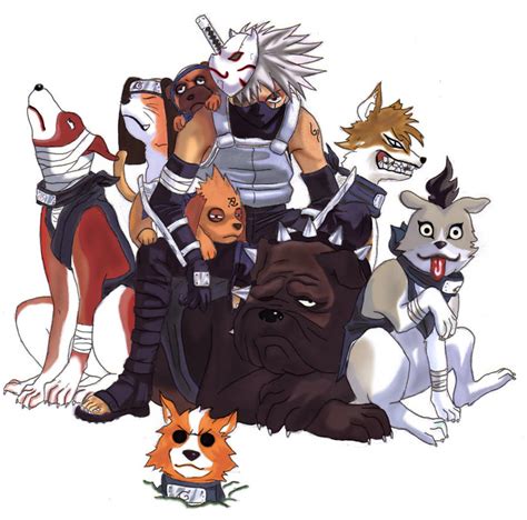 Kakashi dogs -coloured- by jessicacicca on DeviantArt