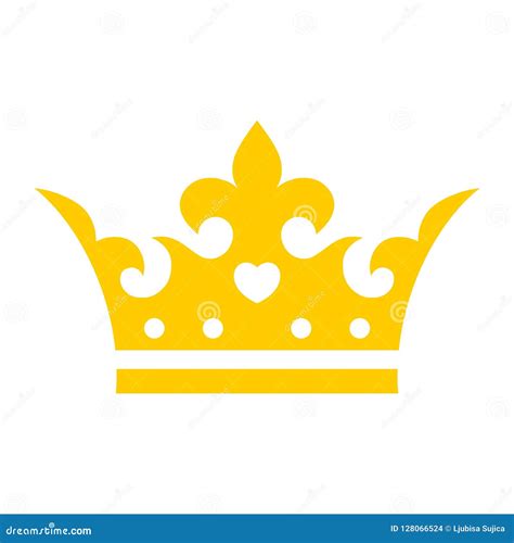 Gold Crown Icon, Crown Logo Stock Vector - Illustration of decoration, ranking: 128066524