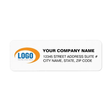 Custom Business Logo Return Address Labels | Zazzle.com