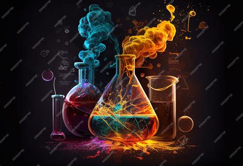 Premium Photo | Art of Chemistry of laboratory chemical illustration Ai ...