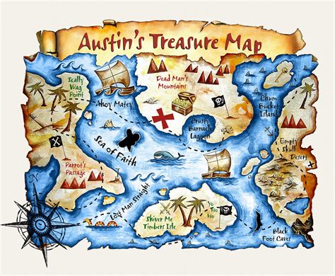 Customized Treasure Map - Etsy