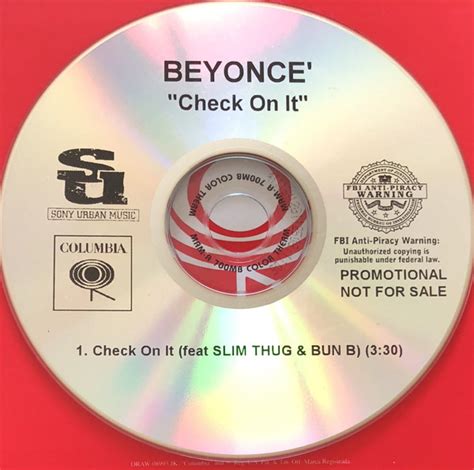 Beyonce’* - Check On It (2005, CDr) | Discogs