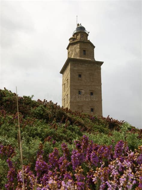 La Coruna lighthouse stock image. Image of lighthouse - 21126899