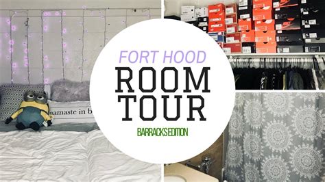 Fort Hood Barracks Room Tour 2017 - YouTube