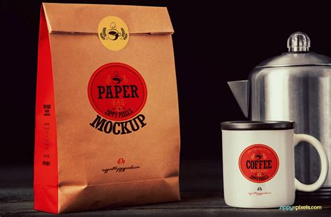 13 Branding & Packaging Coffee Mockups | ZippyPixels