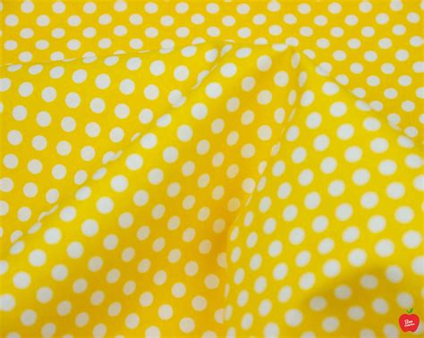 Small Yellow Polka Dot Fabric