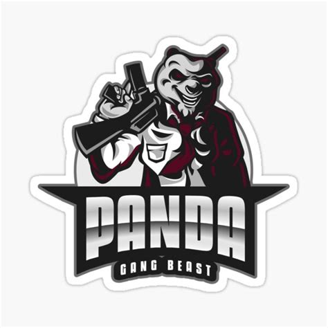 "Panda Gang Beast" Sticker for Sale by fluffycenter | Redbubble