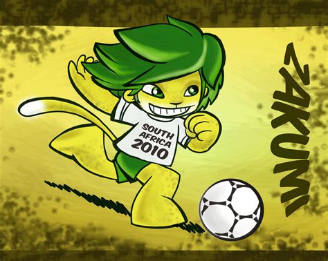 zakumi world cup mascot 2010 by Kna on DeviantArt