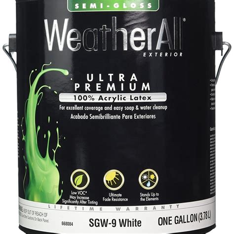 WeatherAll® Ultra Premium Paint, 100% Acrylic Latex Paint, Exterior ...