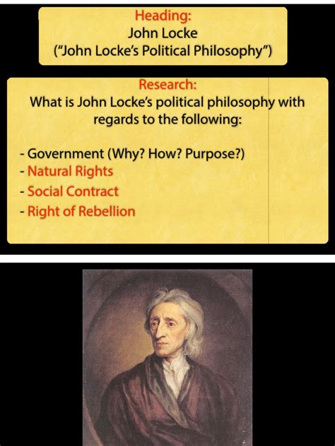 political philosophy of john locke | Natural And Legal Rights | John Locke