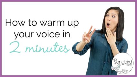 Singing Tutorial: How to warm up your voice in 2 minutes - YouTube