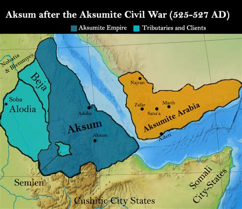 Aksum Kingdom Map