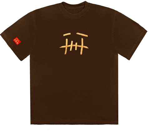 Mcdonald's x Travis Scott Fry T‑Shirt II Brown - Novelship