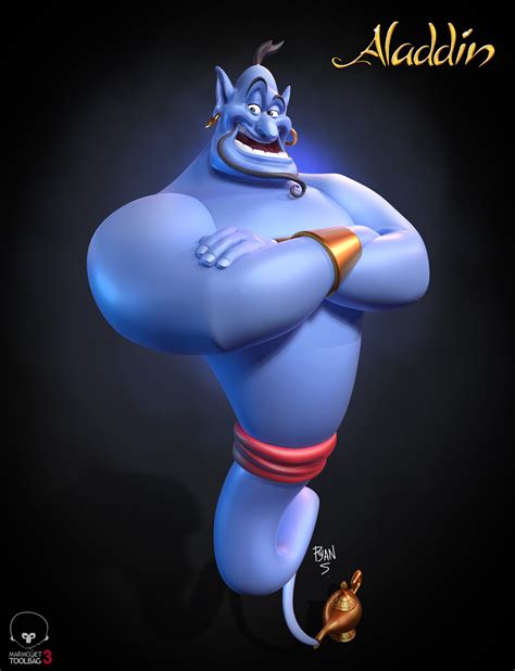 Ryan Serrano - Quick Genie Fan Art (Aladdin 1992)