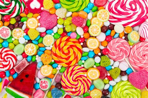 Colorful candies and lollipops | High-Quality Food Images ~ Creative Market