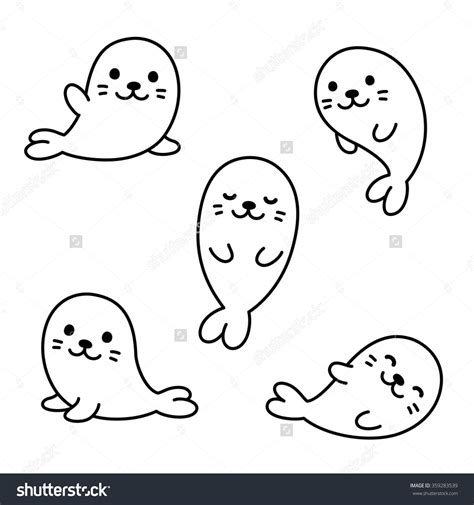 Cute Seal Drawing Cute Seal Drawing 28+ Collection Of Seal Drawing Easy Cute | Roztomilé tapety ...