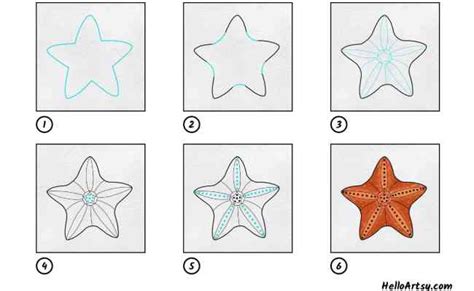 How To Draw A Starfish Drawing With Chuchu Chuchu Tv Drawing For Kids ...