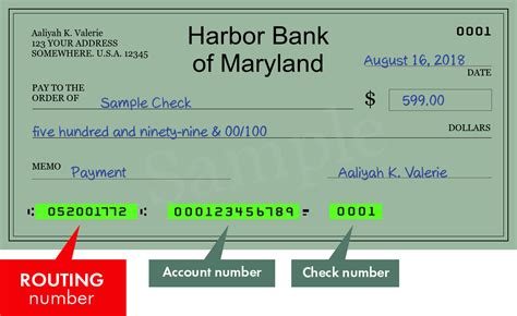 Harbor Bank of Maryland - search routing numbers, addresses and phones of branches