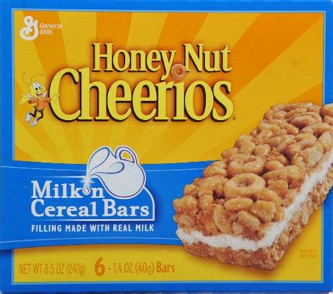 Honey Nut Cheerios Milk 'N Cereal Bars, 6 ct / 1.4 oz - Kroger