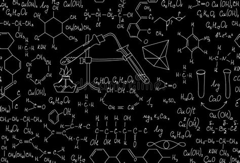 Seamless Chemical Formula Background Stock Illustration - Illustration of pattern, chemistry ...