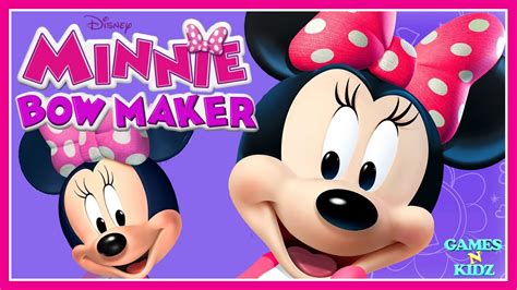 Minnie Mouse - Minnie's Bow Maker - Disney Junior App For Kids - YouTube