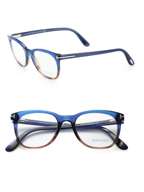 Lyst - Tom Ford 50Mm Ombré Optical Glasses in Blue