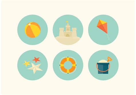 Free Beach Vector Icon Set 87638 Vector Art at Vecteezy