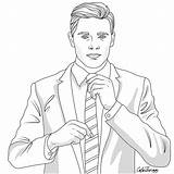 Man In Suit Coloring Pages sketch template