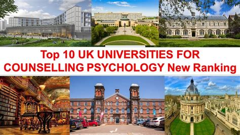 Top 10 UK UNIVERSITIES FOR COUNSELING PSYCHOLOGY New Ranking - YouTube