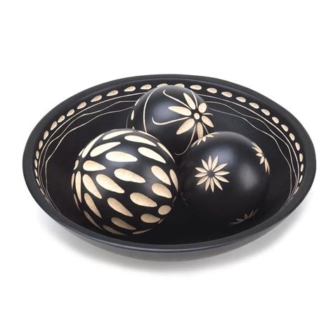 EBONY DECORATIVE BALL SET - FREE USA SHIPPING | Decorative bowls, Wood decor, Bowl