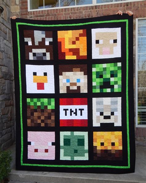 The Fleming's Nine: Minecraft Quilt