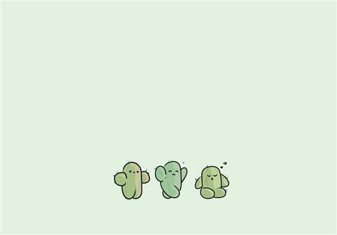 Cute Cactus Wallpaper for Desktop