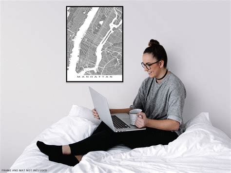 Manhattan Map NYC, New York City Street Print and Poster Maps — Maps As Art