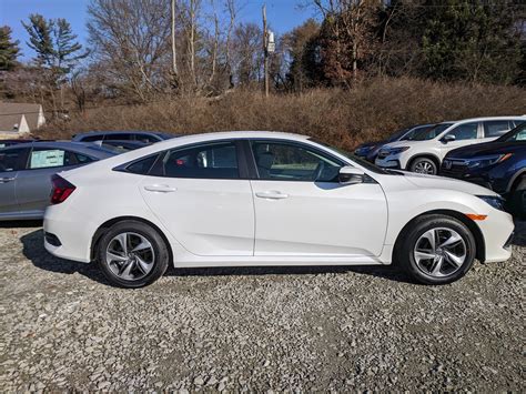 New 2020 Honda Civic Sedan LX in Platinum White Pearl | Greensburg, PA | #H07331