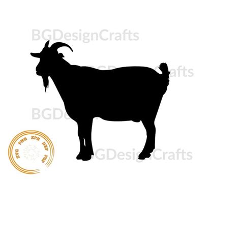 Goat SVG, Goat Clipart, Goat Silhouette, Goat Dxf, Svg file - Inspire ...