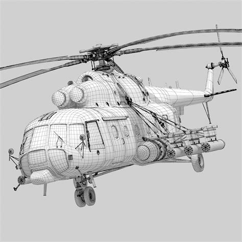 3d model mi-171 helicopter