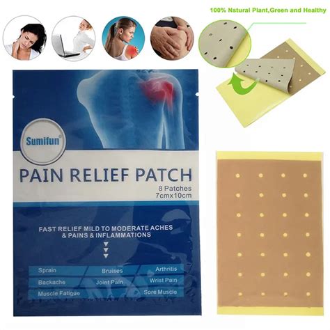 16 Pcs Pain Reliefe Patch Shoulder Pain Reliefe Patch Back Neck Arthritic Pain and Ache Health ...