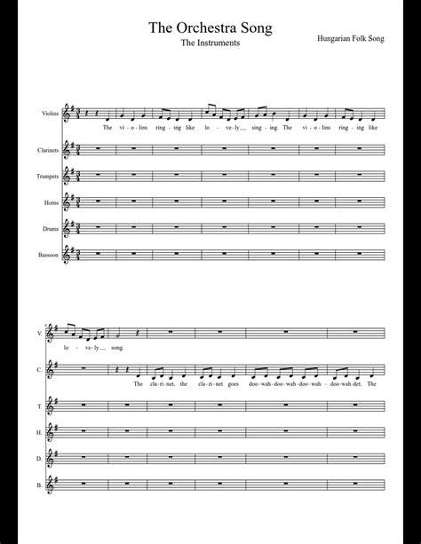 The Orchestra Song (The Instruments) sheet music download free in PDF or MIDI