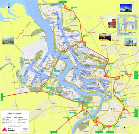 Port of Antwerp map