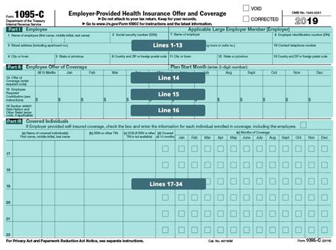 ACA 1095-C code cheatsheet