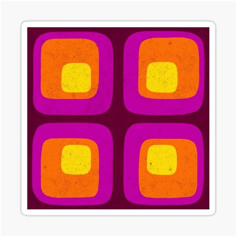 "60s Bright Mod" Sticker for Sale by wellingtonboot | Redbubble