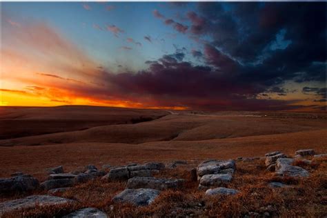 Kansas sunset on the Konza prairie | Country landscaping, Earth wind ...