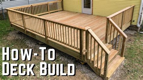 How To Build A Deck // DIY Home Improvement - YouTube | Building a deck, Diy deck, Deck designs ...