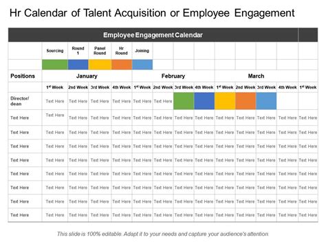 Neat Employee Engagement Calendar 2020 Template And Satisfaction