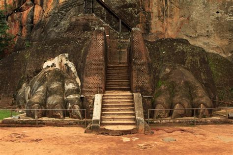 Sri Lanka - Sigiriya - lion paws