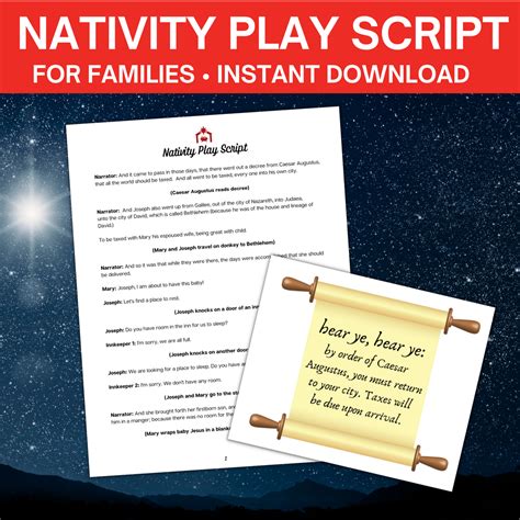 Nativity Play Script (Free Download!) – So Festive!