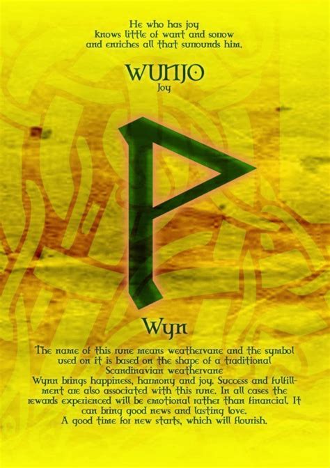 Nordic Wiccan: Wunjo Rune